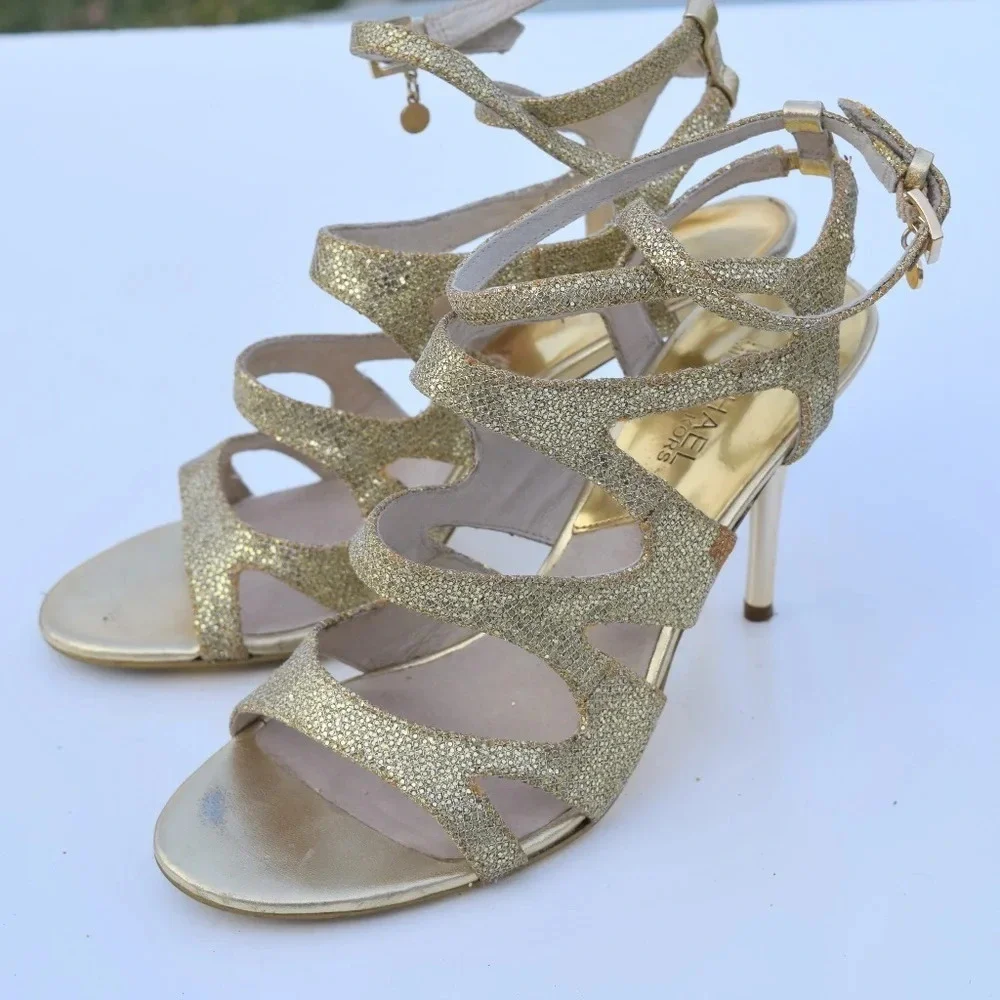 Michael Kors glitter heeled sandals